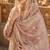 peach embroidered silk blend salwar suit