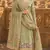 olive embroidered silk blend salwar suit