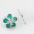 pearl emerald necklace set