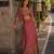 magenta embroidered georgette silk blend georgette salwar - free size