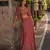 magenta embroidered georgette silk blend georgette salwar - free size