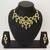kundan green onyx necklace set