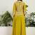 Saahmriga Yellow Georgette Stitched Top With lehenga and Dupatta Full Sleeve Embroidered Lehenga Set