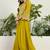 Saahmriga Yellow Georgette Stitched Top With lehenga and Dupatta Full Sleeve Embroidered Lehenga Set