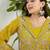 Saahmriga Yellow Georgette Stitched Top With lehenga and Dupatta Full Sleeve Embroidered Lehenga Set