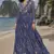 dark lavender embroidered silk blend anarkali salwar suit - free size