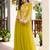 Saahmriga Yellow Georgette Stitched Top With lehenga and Dupatta Full Sleeve Embroidered Lehenga Set