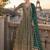 dark green sequins georgette anarkali salwar suit - free size
