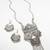 oxidized floral necklace set