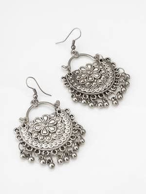 oxidized floral necklace set 3