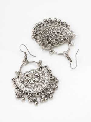oxidized floral necklace set 4