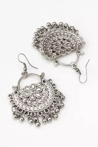 oxidized floral necklace set