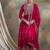 Saahmriga Pink Faux Georgette Stitched Top With lehenga and Dupatta Full Sleeve Embroidered Lehenga With Kurta