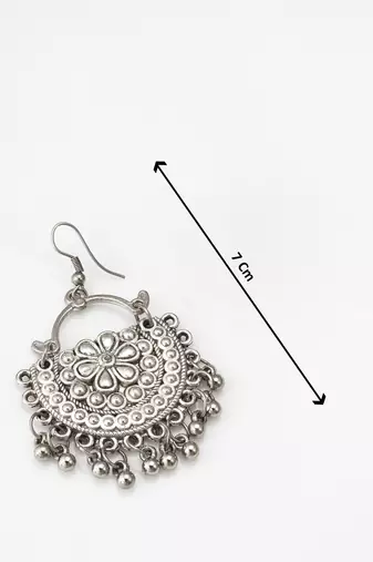 oxidized floral necklace set
