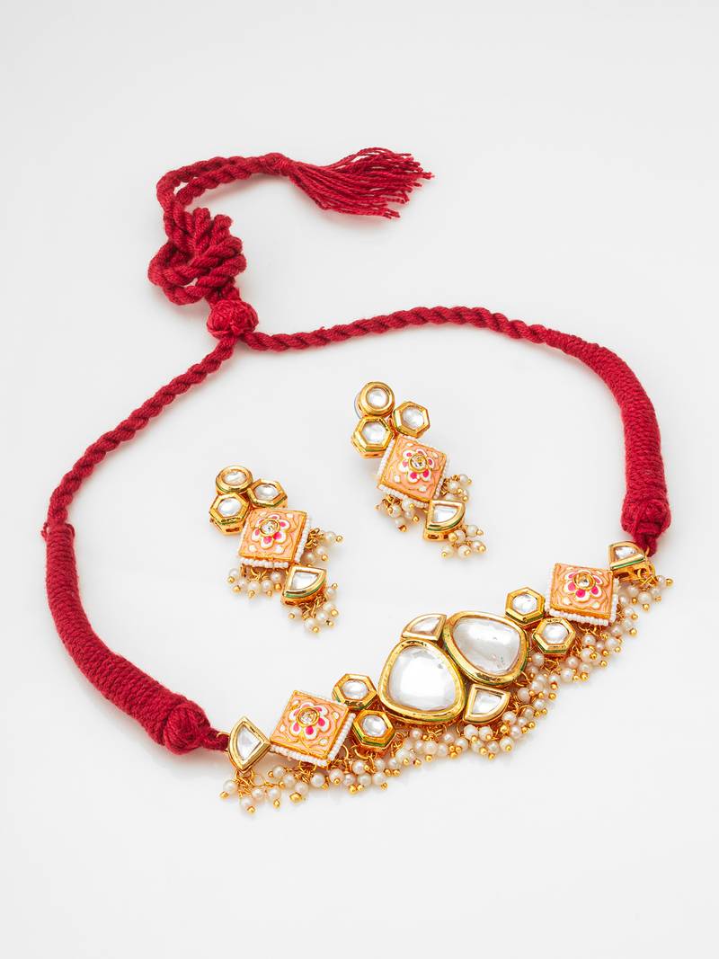 traditional kundan choker set