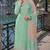 green embroidered silk blend salwar suit