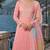 peach embroidered silk blend salwar suit
