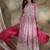 Saahmriga Pink Vichitra Silk Stitched Top With lehenga and Dupatta Full Sleeve Embroidered Lehenga With Kurta