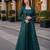 emerald embroidered faux georgette silk blend georgette salwar - free size