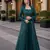emerald embroidered faux georgette silk blend georgette salwar - free size