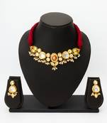 classic kundan pearl choker set