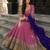 chiku embroidered faux georgette anarkali salwar suit - free size