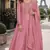 pink embroidered silk blend salwar suit