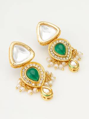 green kundan choker set 2