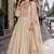 cream embroidered silk blend salwar suit