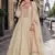 cream embroidered silk blend salwar suit