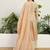 Saahmriga Brown Organza Stitched Top With lehenga and Dupatta Full Sleeve Embroidered Lehenga Set