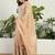 Saahmriga Brown Organza Stitched Top With lehenga and Dupatta Full Sleeve Embroidered Lehenga Set