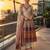 beige digital print crepe crepe salwar suit - free size