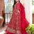 Saahmriga Red Chinon Stitched Top With lehenga and Dupatta 3/4 Sleeve Embroidered Lehenga Set
