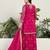 Saahmriga Pink Chinon Stitched Top With lehenga and Dupatta Full Sleeve Embroidered Kurta Palazzo Set