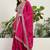 Saahmriga Pink Chinon Stitched Top With lehenga and Dupatta Full Sleeve Embroidered Kurta Palazzo Set