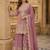 peach embroidered shimmer salwar suit