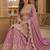 peach embroidered shimmer salwar suit