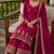 rani pink embroidered georgette silk blend georgette salwar