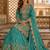 sky blue embroidered shimmer salwar suit