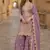 purple embroidered shimmer salwar suit