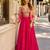 magenta digital print silk blend indo western