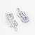 baguette crystal ad necklace set