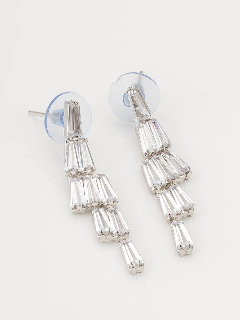 layered baguette ad necklace set