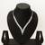 layered baguette ad necklace set