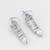 classic baguette ad necklace set
