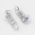 classic baguette ad necklace set