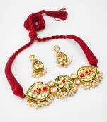 meenakari kundan choker set