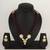 maroon beaded kundan necklace set