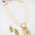 pearl kundan pendant necklace set